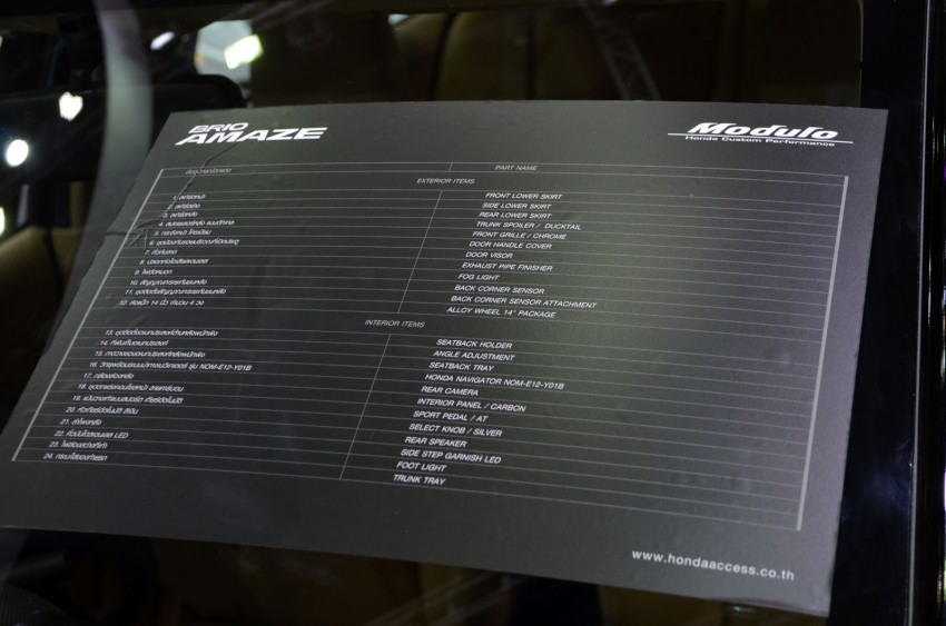 GALLERY: Honda Brio Amaze with Modulo add-ons 143851