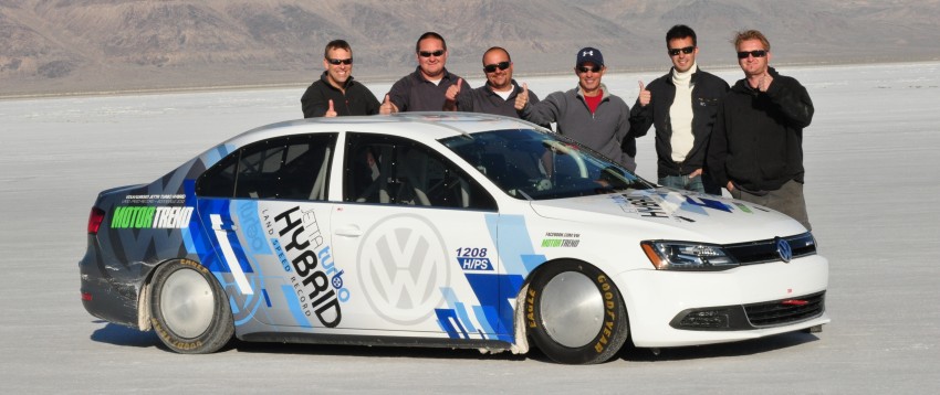 Volkswagen Jetta Hybrid sets land speed record 135322