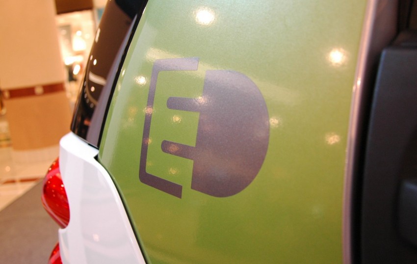 smart fortwo electric drive on display at 1 Utama 74539