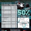 2013 F1 Malaysian GP tickets – early birds get 50% off!
