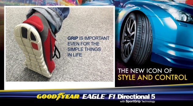 Take part in Goodyear’s Get The Grip Contest and win a set of Eagle F1 Directional 5 for your ride!