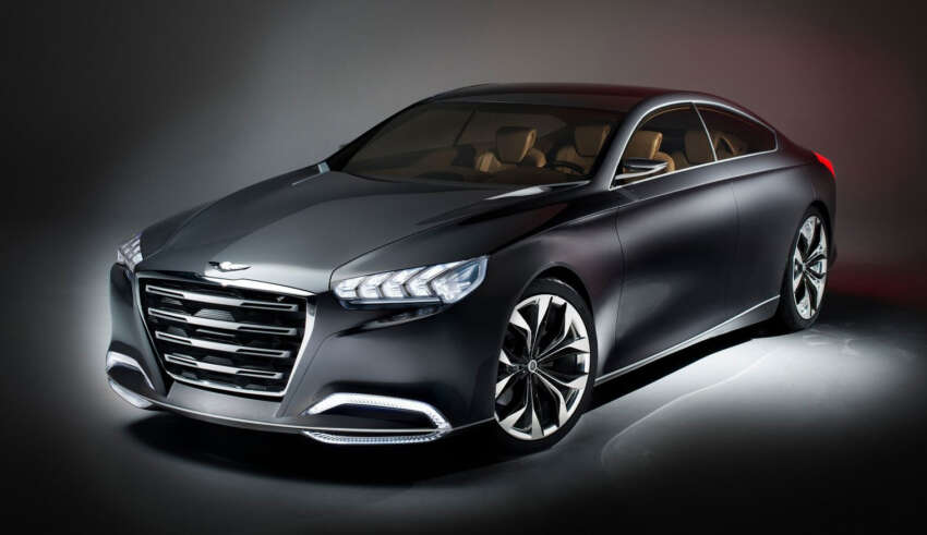 Hyundai HCD-14 Genesis Concept, RWD 4-door coupe 149987