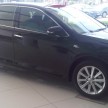 Toyota Camry XV50 snapped with aerokit at showrooms