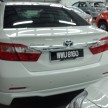 Toyota Camry XV50 snapped with aerokit at showrooms
