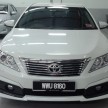 Toyota Camry XV50 snapped with aerokit at showrooms