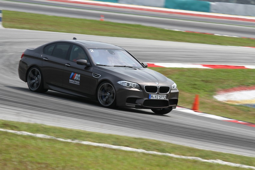 BMW M5 and M3 Coupe driven on track at the BMW M Track Experience Asia 2012, Sepang 117077