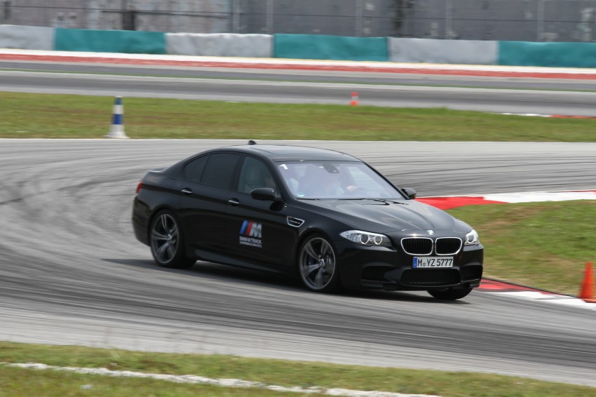 BMW M5 and M3 Coupe driven on track at the BMW M Track Experience Asia 2012, Sepang 117086