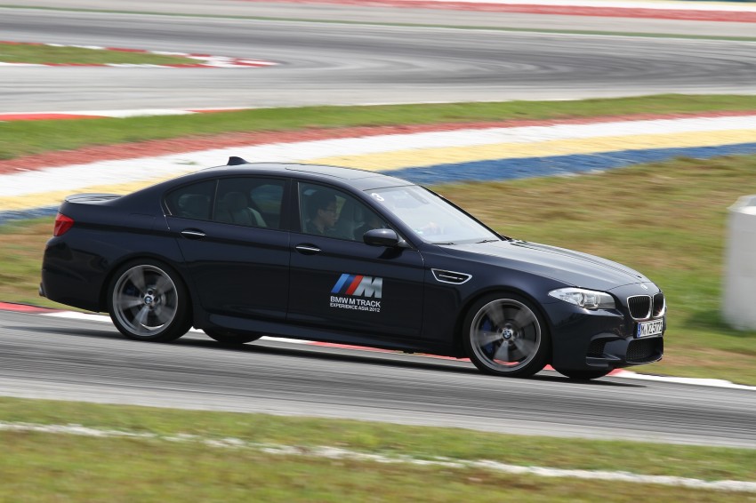 BMW M5 and M3 Coupe driven on track at the BMW M Track Experience Asia 2012, Sepang 117093