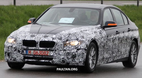 F30 BMW 3-er with less disguise reveals some details