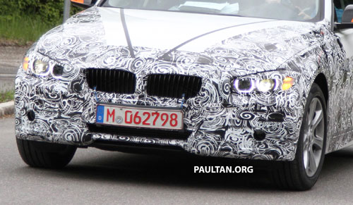 F30 BMW 3-er with less disguise reveals some details
