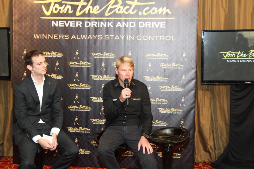 Power is nothing without control: Mika Hakkinen performs stunts at ‘Join the Pact’ event 123118