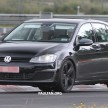 Mk7 Volkswagen Golf R prototype testing undisguised