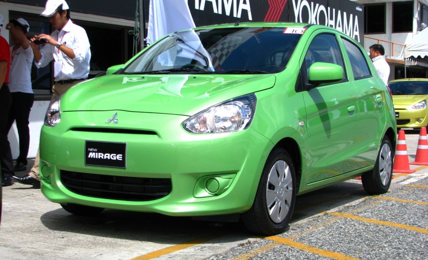 Mitsubishi Mirage previewed, on a Thai race track Image #108985