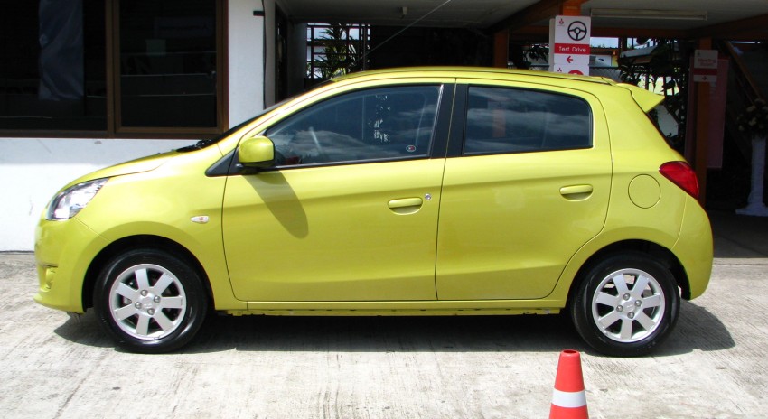 Mitsubishi Mirage previewed, on a Thai race track 108988