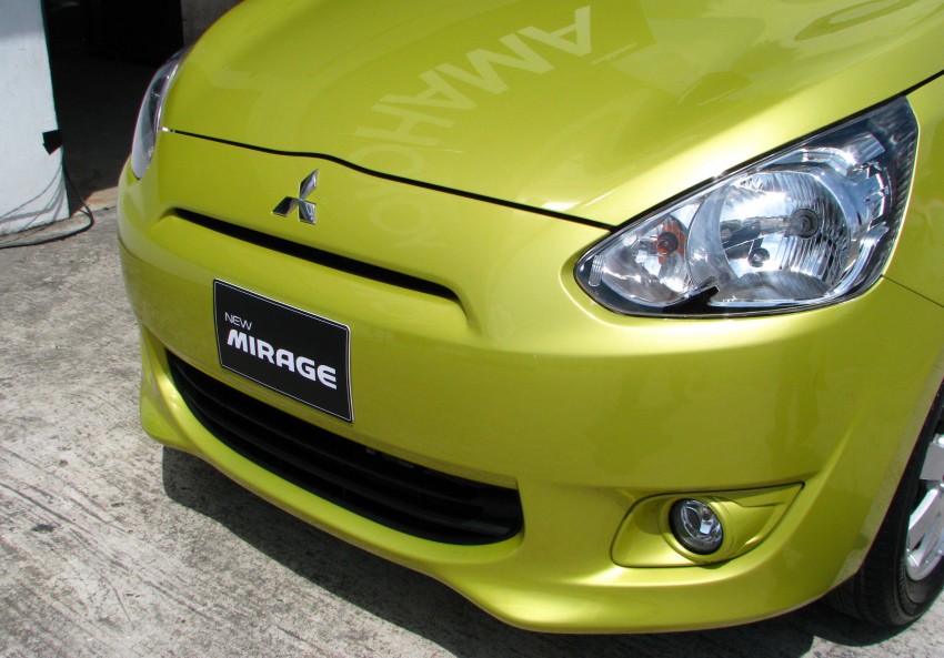 Mitsubishi Mirage previewed, on a Thai race track Image #108991
