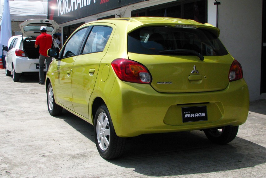 Mitsubishi Mirage previewed, on a Thai race track Image #108993