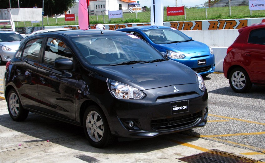 Mitsubishi Mirage previewed, on a Thai race track Image #108995