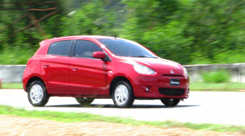 Mitsubishi Mirage previewed, on a Thai race track Image #108999
