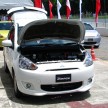 Mitsubishi Mirage previewed, on a Thai race track