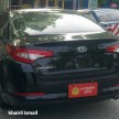 New Kia Optima spotted being tested by JPJ officers