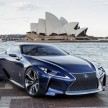 Lexus LF-LC Blue Concept looking great in Sydney