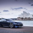 Lexus LF-LC Blue Concept looking great in Sydney