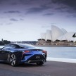 Lexus LF-LC Blue Concept looking great in Sydney
