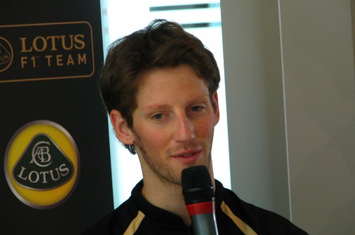 Lotus-F1-Proton-Media-Meet3 Lotus F1 Team: Kimi Raikkonen and Romain Grosjean at Proton Centre of Excellence, Shah Alam