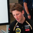 Lotus F1 Team: Kimi Raikkonen and Romain Grosjean at Proton Centre of Excellence, Shah Alam