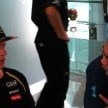 Lotus F1 Team: Kimi Raikkonen and Romain Grosjean at Proton Centre of Excellence, Shah Alam