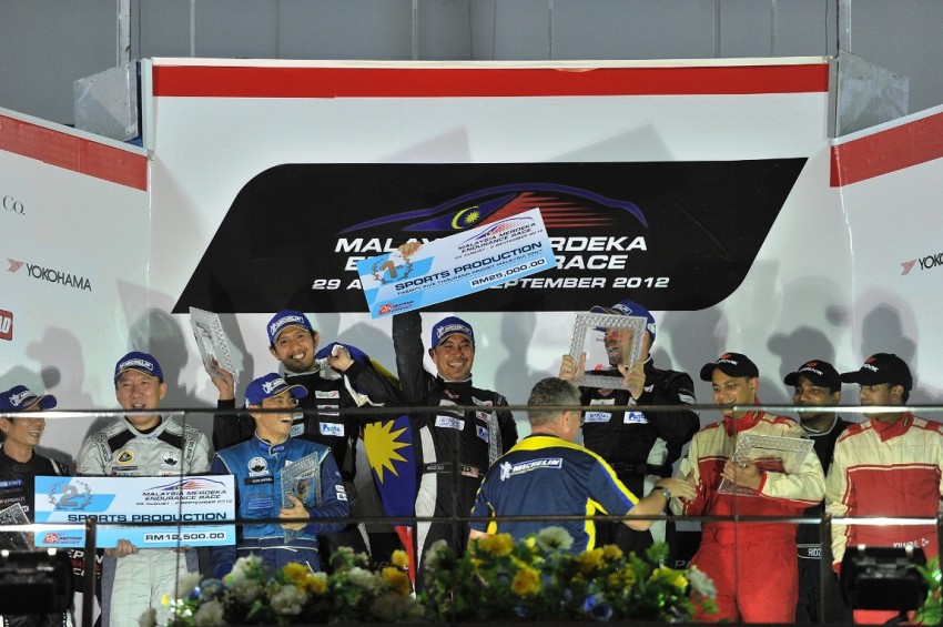 Michelin-equipped teams secure six podium spots at Malaysia Merdeka Endurance Race 2012 132425
