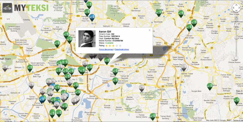MyTeksi: book a taxi in Malaysia using an app 110544