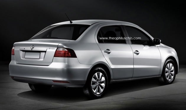 New Proton Saga rendering by Theophilus Chin