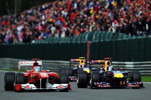 Vettel back to winning ways at Spa, Webber makes it a 1-2