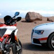 VIDEO: Audi RS5 races up Pikes Peak, with a Ducati!
