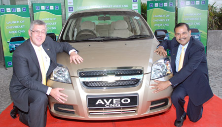 GM India launches Chevrolet Aveo CNG – 200 km per tank