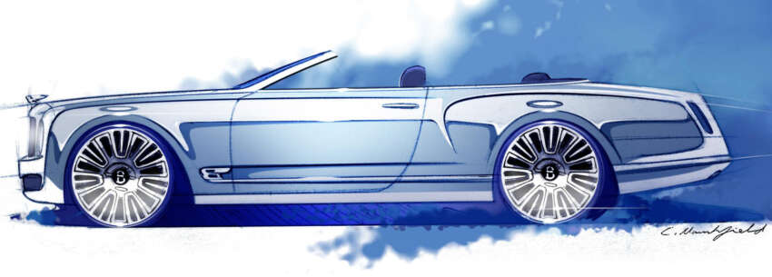 Bentley Mulsanne Convertible Concept – design sketches reveal the new drop-top 126091