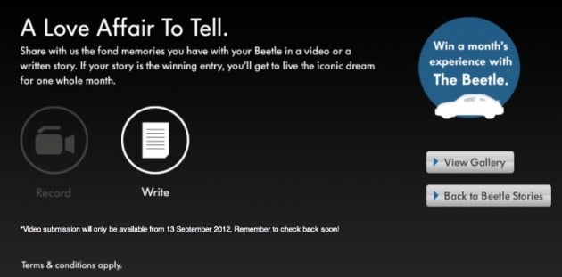 Volkswagen Beetle – share your Beetle story and be in the running to drive the new one for a month