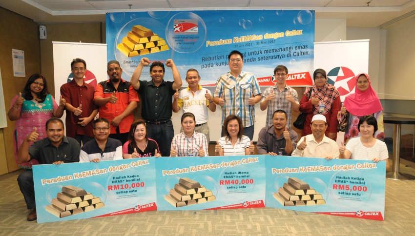 Twenty lucky winners strike gold in Caltex contest 106503