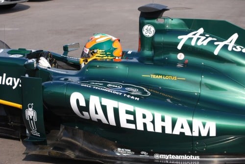 Caterham and GE branding on Team Lotus T128 revealed!