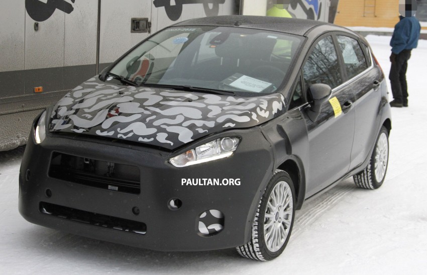 Ford Fiesta facelift begins testing on public roads 85356