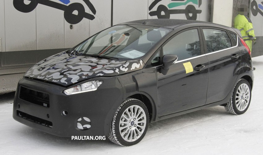 Ford Fiesta facelift begins testing on public roads 85355