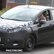 Ford Fiesta Sedan facelift sighted testing on public roads near the Nurburgring!