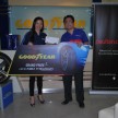 Lucky winners of the Goodyear Get The Grip contest drive home with their prizes!