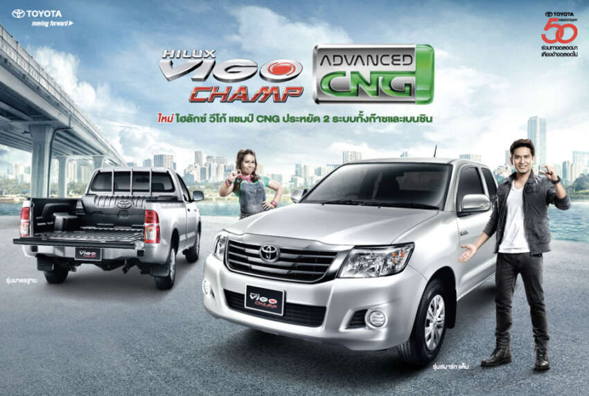 Toyota introduces gas-powered Hilux CNG in Thailand 110200