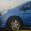 Honda Brio spotted on flat bed tow truck in Malaysia