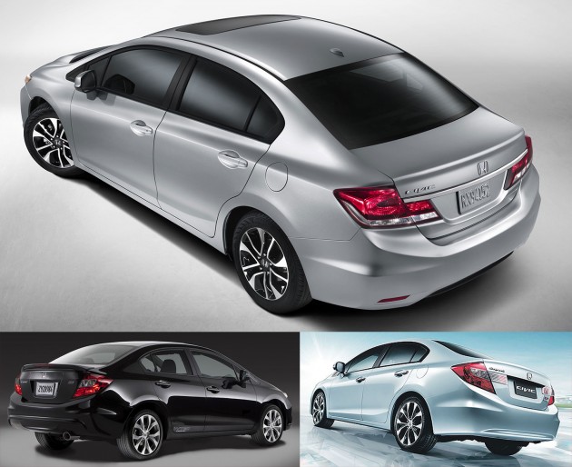 2013 Honda Civic US market minor facelift unveiled