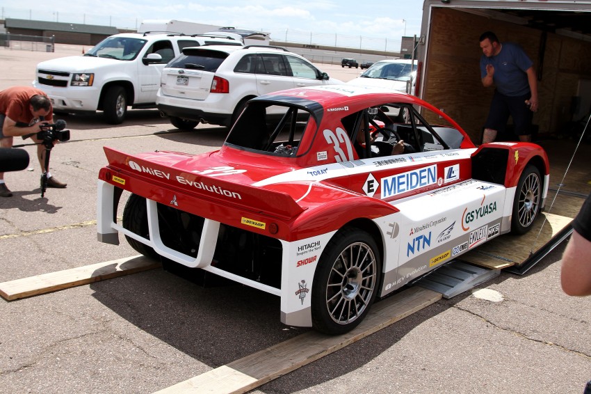 2012 PPIHC: Shakedown session of the i-MiEV Evolution at Pikes Peak International Raceway 124708