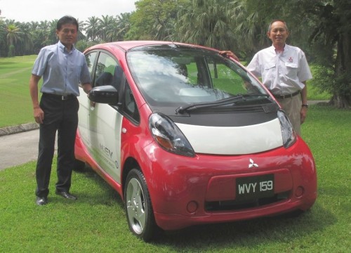 Mitsubishi i-MiEV becomes first EV to be registered in the country – vehicle to be used to promote EV awareness