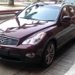 Infiniti EX and FX models spotted at JPJ Putrajaya